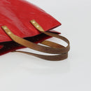 LOUIS VUITTON Monogram Vernis Reade MM Hand Bag Red Rouge M91086 LV Auth gh2202-7