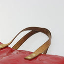 LOUIS VUITTON Monogram Vernis Reade MM Hand Bag Red Rouge M91086 LV Auth gh2202-14