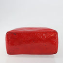 LOUIS VUITTON Monogram Vernis Reade MM Hand Bag Red Rouge M91086 LV Auth gh2202-5
