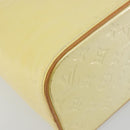 LOUIS VUITTON Monogram Vernis Houston Hand Bag Perle M91342 LV Auth gh2203A-11