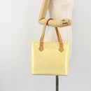 LOUIS VUITTON Monogram Vernis Houston Hand Bag Perle M91342 LV Auth gh2203A-24