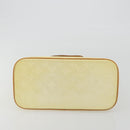 LOUIS VUITTON Monogram Vernis Houston Hand Bag Perle M91342 LV Auth gh2203A-9