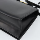 Salvatore Ferragamo Vala Shoulder Bag Leather Black Gold Auth gh2205A-16