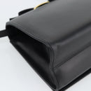 Salvatore Ferragamo Vala Shoulder Bag Leather Black Gold Auth gh2205A-17