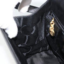 Salvatore Ferragamo Vala Shoulder Bag Leather Black Gold Auth gh2205A-19