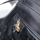 Salvatore Ferragamo Vala Shoulder Bag Leather Black Gold Auth gh2205A-20