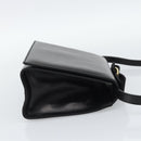 Salvatore Ferragamo Vala Shoulder Bag Leather Black Gold Auth gh2205A-4