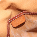CELINE Macadam Canvas Hand Bag PVC Leather 2way Brown Gold Auth gh2206-20
