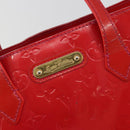 LOUIS VUITTON Monogram Vernis Wilshire PM Hand Bag Rose Pop M93643 Auth gh2207-19