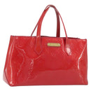 LOUIS VUITTON Monogram Vernis Wilshire PM Hand Bag Rose Pop M93643 Auth gh2207-1