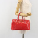 LOUIS VUITTON Monogram Vernis Wilshire PM Hand Bag Rose Pop M93643 Auth gh2207-25