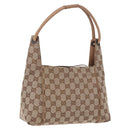 GUCCI GG Canvas Hand Bag Beige 101333 Auth gh2208-1