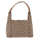 GUCCI GG Canvas Hand Bag Beige 101333 Auth gh2208-13