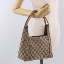 GUCCI GG Canvas Hand Bag Beige 101333 Auth gh2208-22