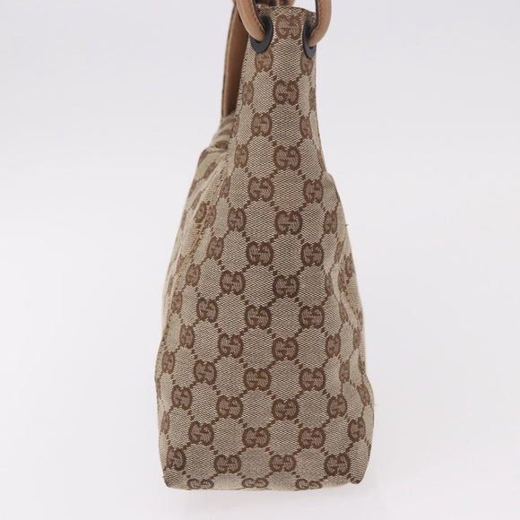 GUCCI GG Canvas Hand Bag Beige 101333 Auth gh2208