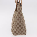 GUCCI GG Canvas Hand Bag Beige 101333 Auth gh2208-4
