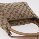 GUCCI GG Canvas Hand Bag Beige 101333 Auth gh2208-6