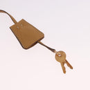 PRADA Chain Shoulder Bag Leather Beige Gold Auth gh2210A-19