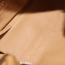 PRADA Chain Shoulder Bag Leather Beige Gold Auth gh2210A-9
