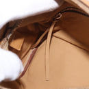 PRADA Chain Shoulder Bag Leather Beige Gold Auth gh2210A-23