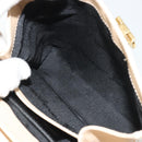 Salvatore Ferragamo Gancini Hand Bag Leather 2way Beige Gold Auth gh2211-21
