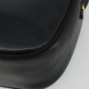 Salvatore Ferragamo Vala Shoulder Bag Leather Black Gold Auth gh2213-15