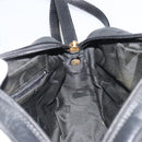 Salvatore Ferragamo Vala Shoulder Bag Leather Black Gold Auth gh2213-18