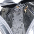 Salvatore Ferragamo Vala Shoulder Bag Leather Black Gold Auth gh2213-19