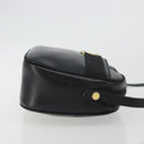 Salvatore Ferragamo Vala Shoulder Bag Leather Black Gold Auth gh2213-3
