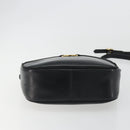 Salvatore Ferragamo Vala Shoulder Bag Leather Black Gold Auth gh2213-5