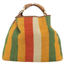 GUCCI Shoulder Bag Canvas Multicolor Gold 114900 Auth gh2214-2