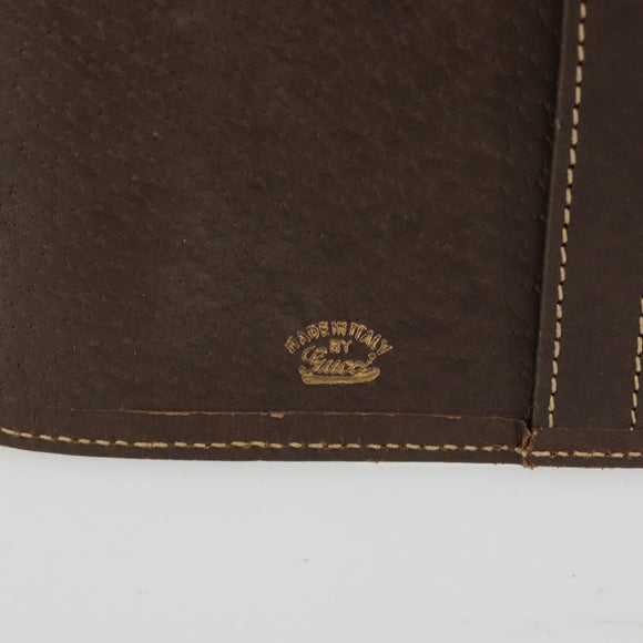 GUCCI GG Supreme Book Cover Day PVC Beige Gold Auth gh2217