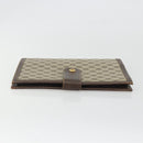 GUCCI GG Supreme Book Cover Day PVC Beige Gold Auth gh2217-4