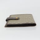 GUCCI GG Supreme Book Cover Day PVC Beige Gold Auth gh2217-6