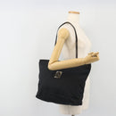 FENDI Zucca Canvas Mamma Baguette Tote Bag Brown Black Auth gh2218A-25