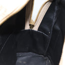 MCM Vicetos Logogram Backpack PVC Beige Gold Auth gh2219-21