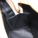 MCM Vicetos Logogram Backpack PVC Beige Gold Auth gh2219-22