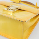 LOUIS VUITTON Monogram Vernis Spring Street Bag Lime Yellow M91068 Auth gh2220A-10