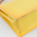 LOUIS VUITTON Monogram Vernis Spring Street Bag Lime Yellow M91068 Auth gh2220A-16