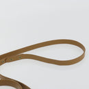 Coach Hand Bag Leather 2way Brown Gold Auth gh2221-15