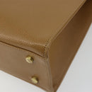 Coach Hand Bag Leather 2way Brown Gold Auth gh2221-17