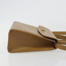 Coach Hand Bag Leather 2way Brown Gold Auth gh2221-3
