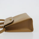 Coach Hand Bag Leather 2way Brown Gold Auth gh2221-4