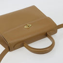 Coach Hand Bag Leather 2way Brown Gold Auth gh2221-6