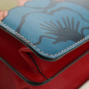 PRADA Shoulder Bag Safiano leather Multicolor Silver Auth gh2222SM-15