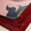 PRADA Shoulder Bag Safiano leather Multicolor Silver Auth gh2222SM-16