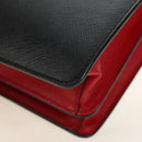 PRADA Shoulder Bag Safiano leather Multicolor Silver Auth gh2222SM-18