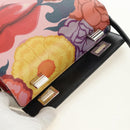 PRADA Shoulder Bag Safiano leather Multicolor Silver Auth gh2222SM-20
