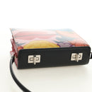 PRADA Shoulder Bag Safiano leather Multicolor Silver Auth gh2222SM-6