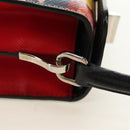 PRADA Shoulder Bag Safiano leather Multicolor Silver Auth gh2222SM-8
